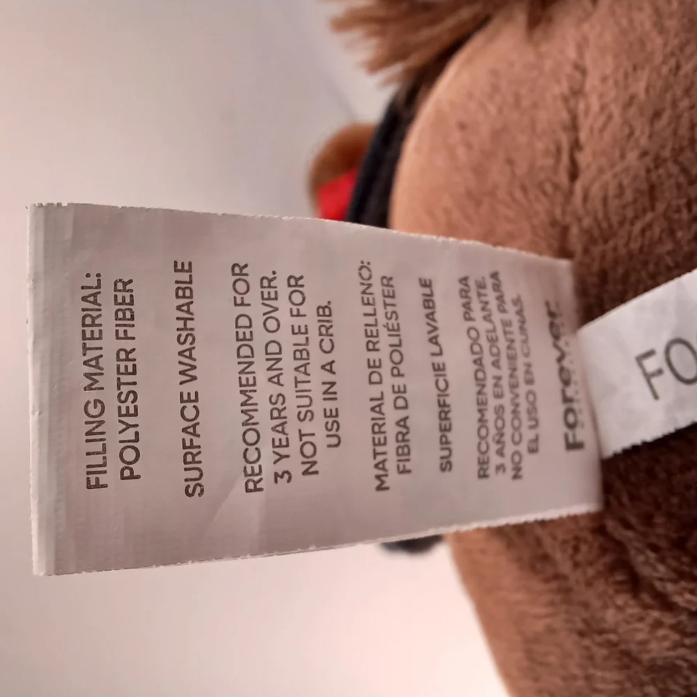 Brown Pony Horse Plushie with Red Accents